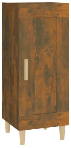 vidaXL Komoda dymový dub 34,5x34x90 cm spracované drevo-