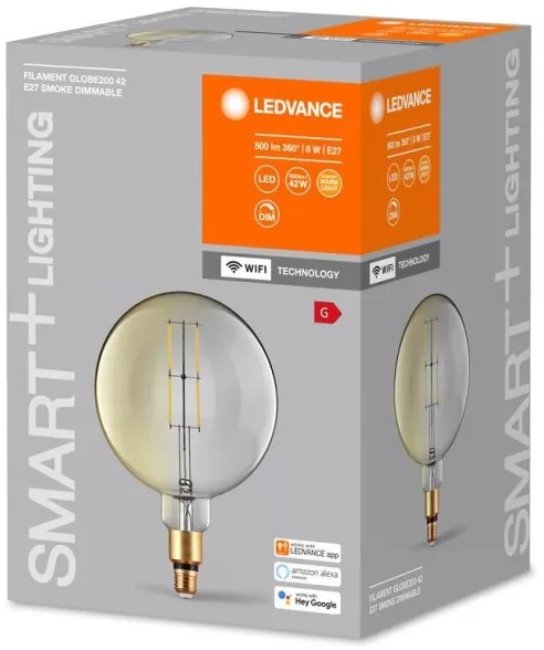 LED Stmievateľná žiarovka SMART+ GLOBE G200 E27/6W/230V 2500K Wi-Fi - Ledvance