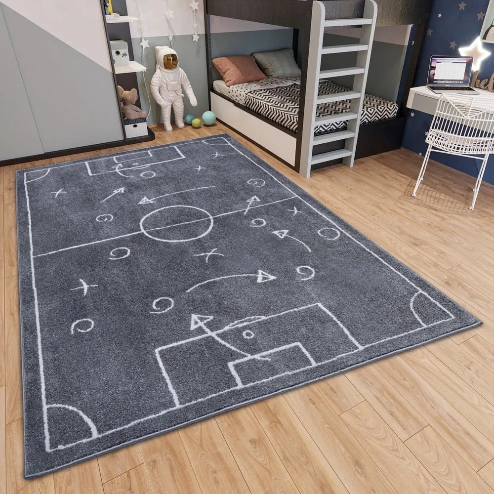 Tmavosivý detský koberec 160x235 cm Gameplan – Hanse Home