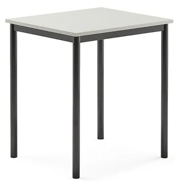 Stôl SONITUS, 700x600x760 mm, HPL - šedá, antracit