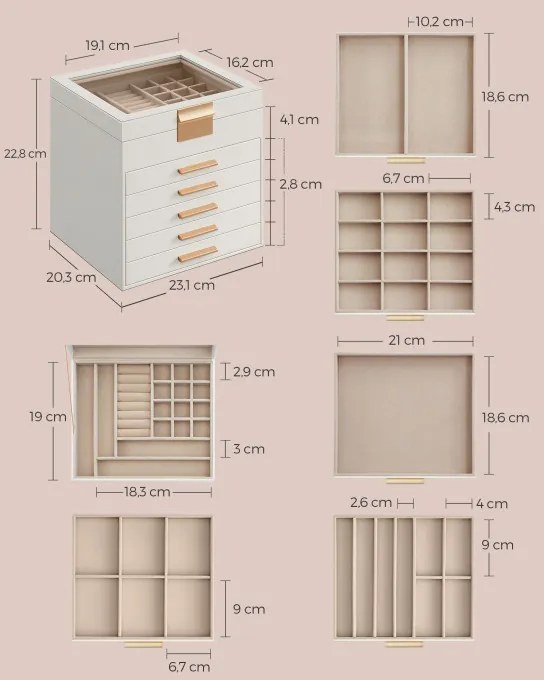 Šperkovnica JBC176W01
