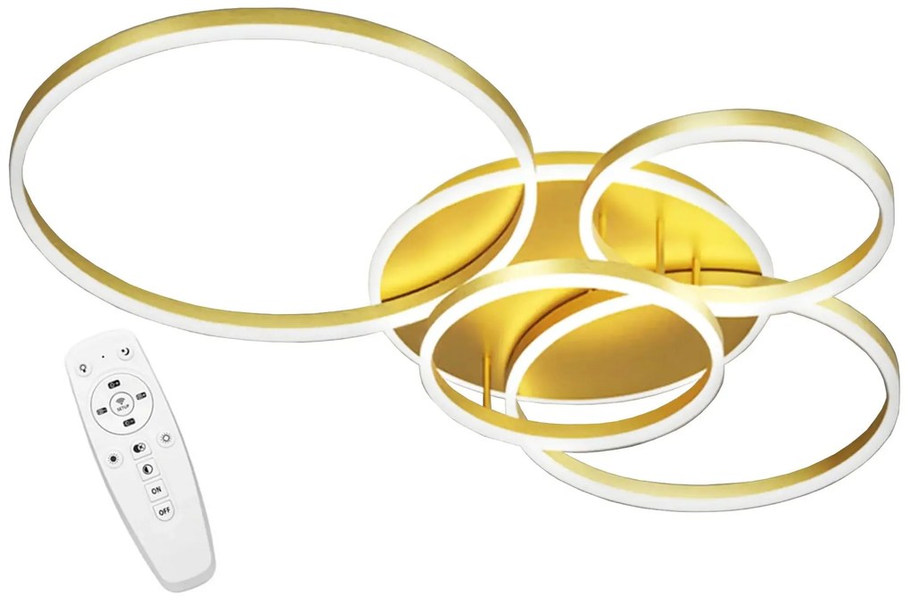 Toolight Toolight, LED stropné svietidlo APP1057-C, zlatá, OSW-08884