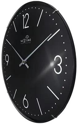 Nástenné hodiny NeXtime Atomic RC Ø35 cm čierne