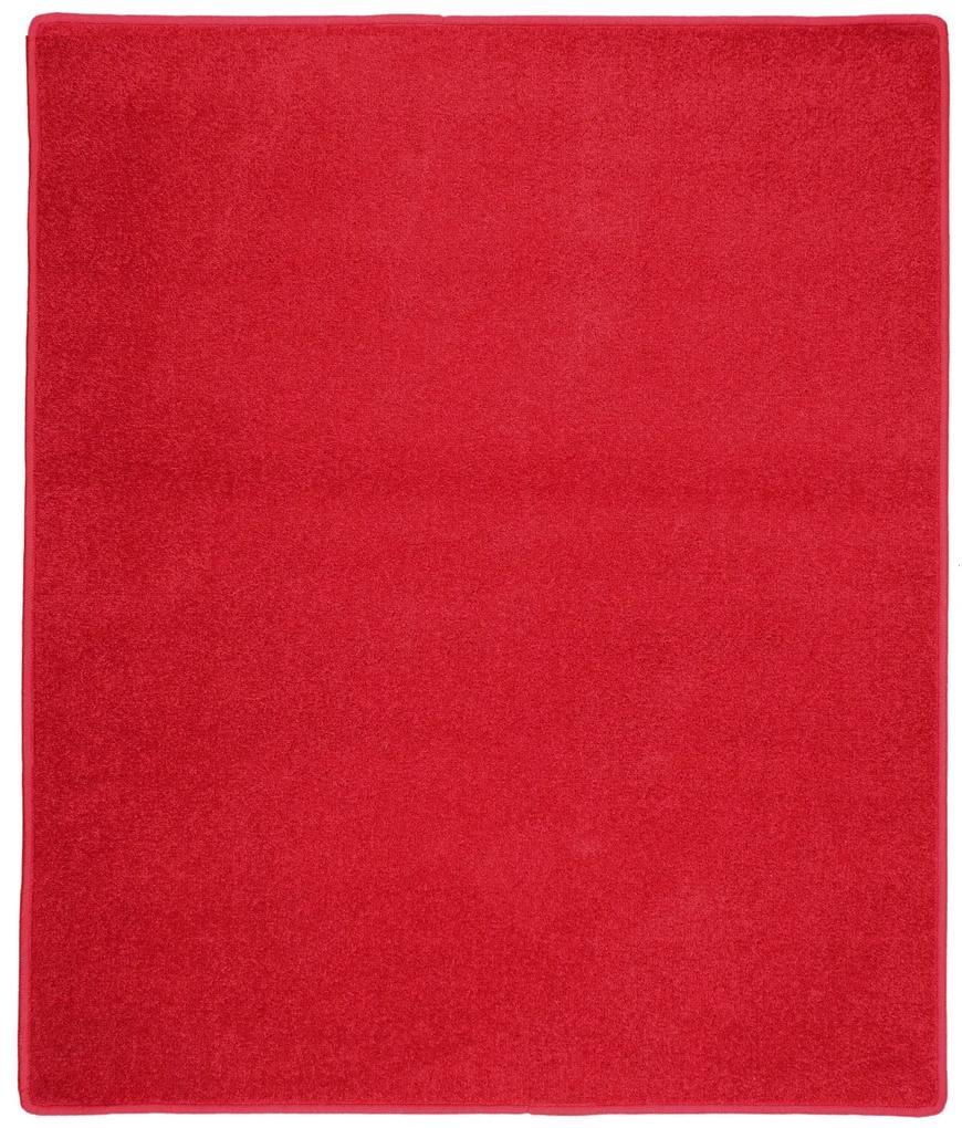 Vopi koberce Kusový koberec Eton červený 15 - 50x80 cm