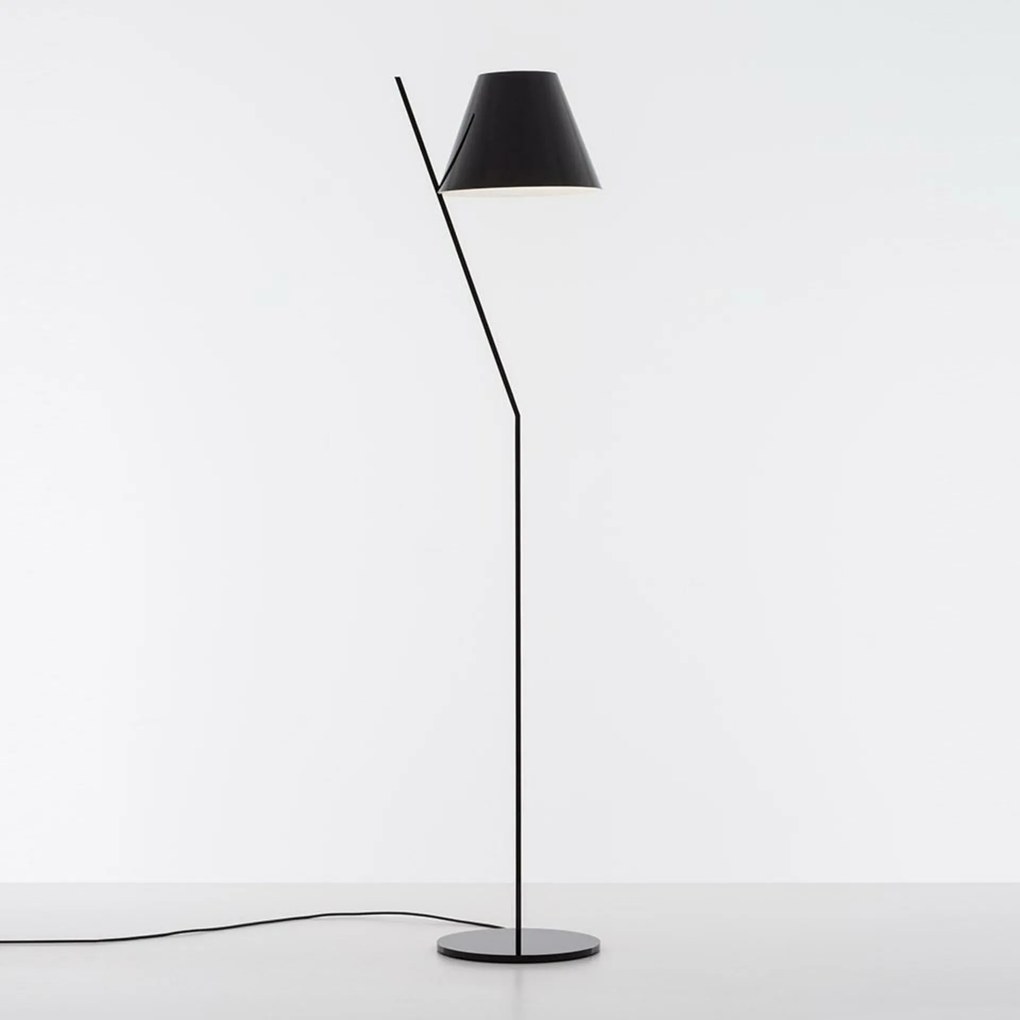 Artemide La Petite stojaca lampa čierna, moderný design, E27, 160cm