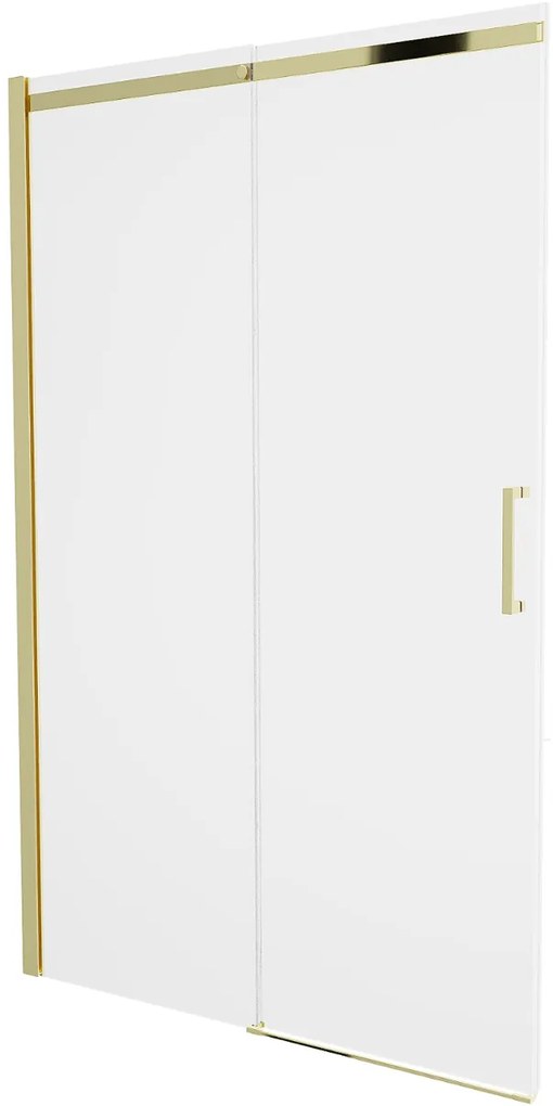 Sprchové dvere OMEGA 140 cm - zlaté - číre sklo