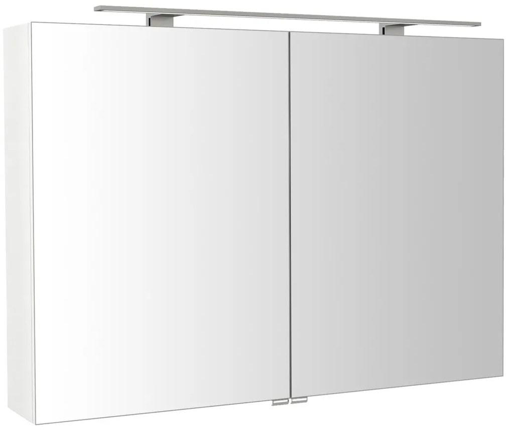 Sapho Sapho, RIWA galérka s LED osvetlením, 101x70x17cm, biela lesk, RIW100-0030