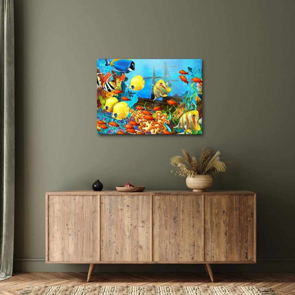 Obraz - Farebný koralový útes (70x50 cm)