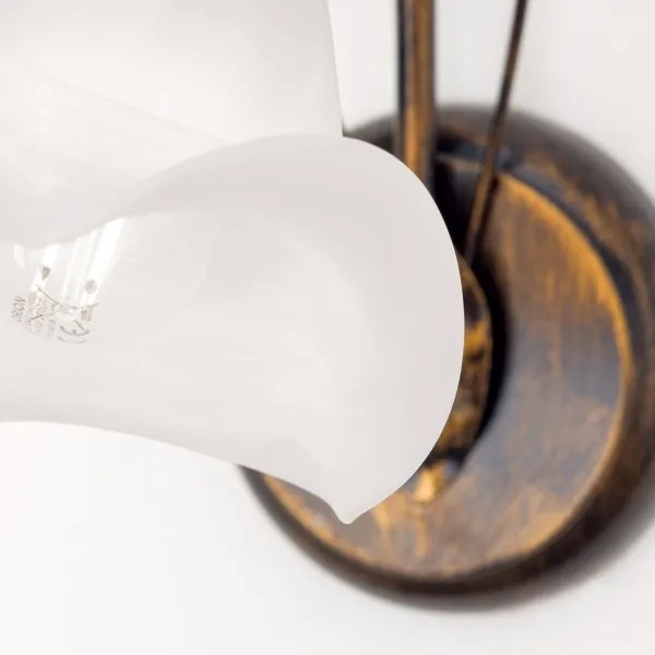 Orion WA 2-1372/1 - Nástenná lampa SISI 1xE14/40W/230V bronz/patina