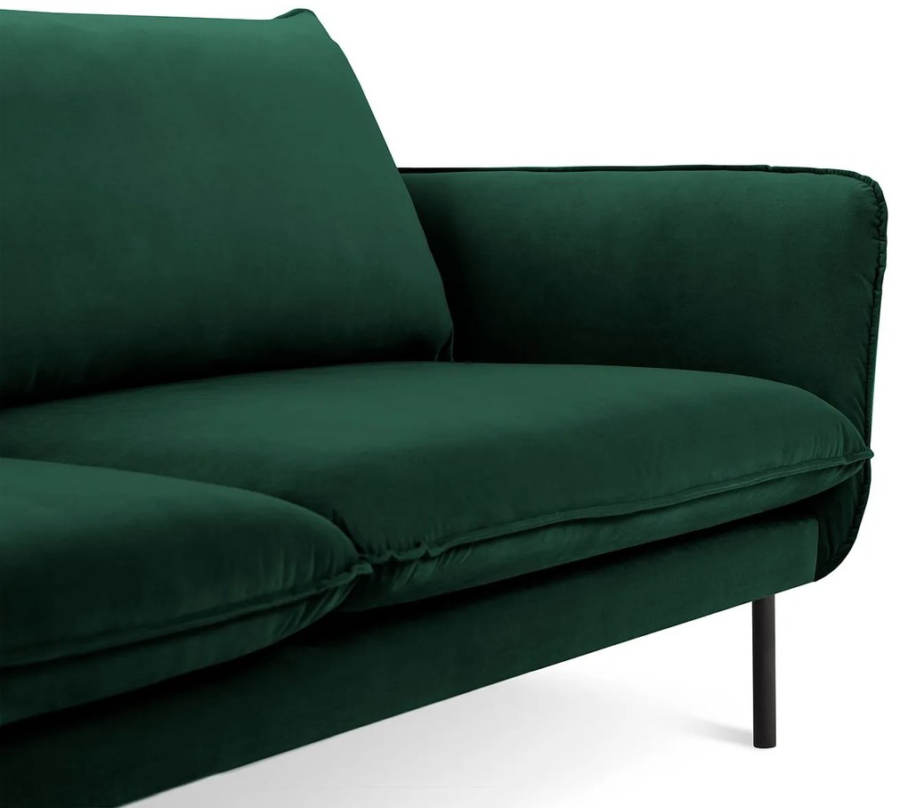 Zamatová štvormiestna pohovka Vienna 230 × 92 × 95 cm