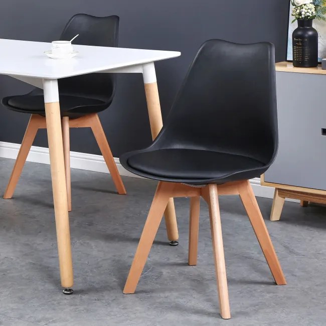 Jedálenská stolička NANTES hnedá / čierna