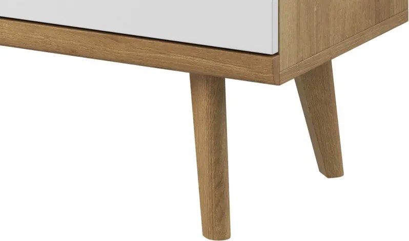 TV stolík Primo, dub riviera/biely