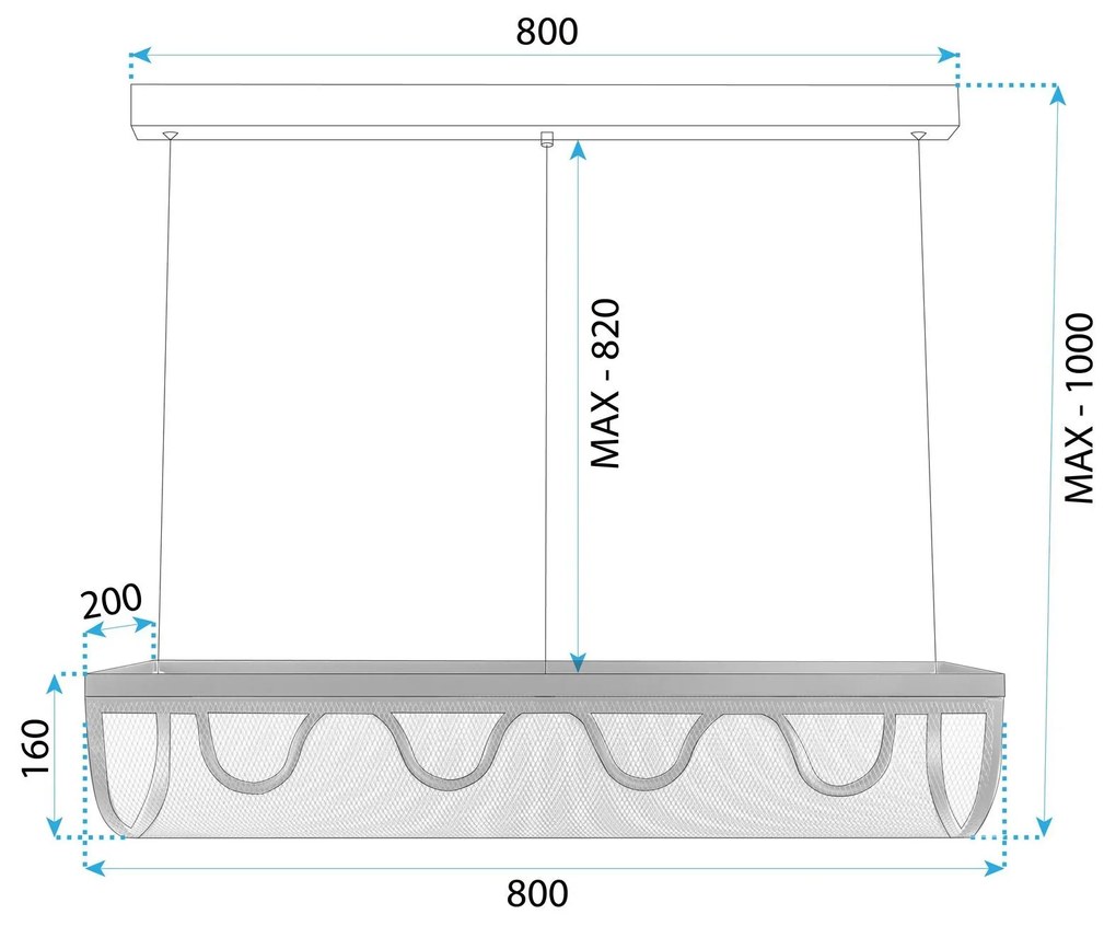Toolight Toolight, LED stropné svietidlo 27W APP1409-CP, čierna, OSW-063952