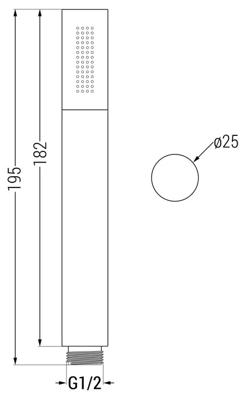 Mexen Kai DR70 podomietková vaňová a sprchová súprava s dažďovou sprchou 30 cm, zlatá, 77602DR70301-50