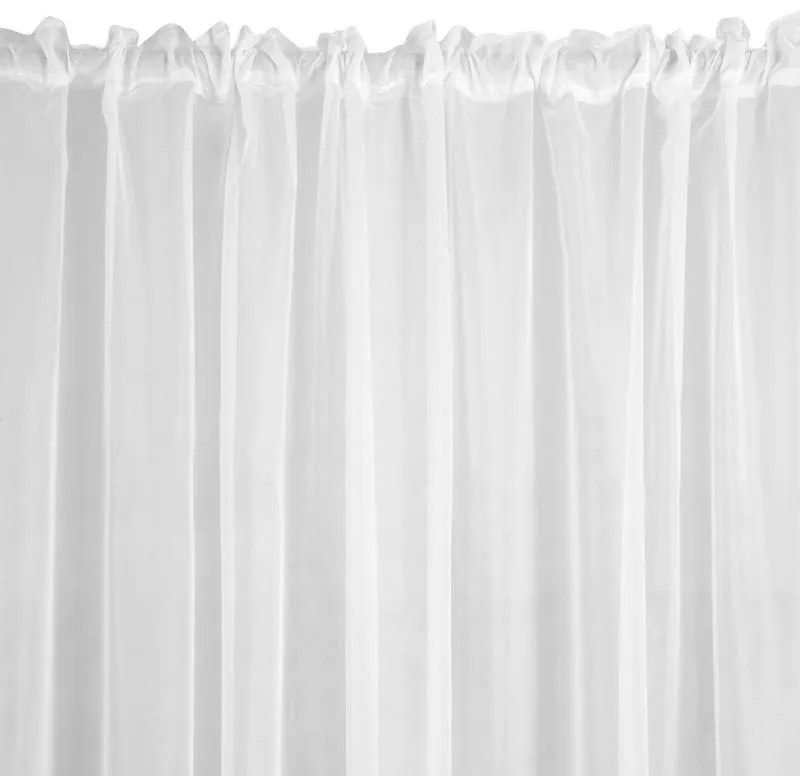 Biela záclona na páske LUCY 350x150 cm