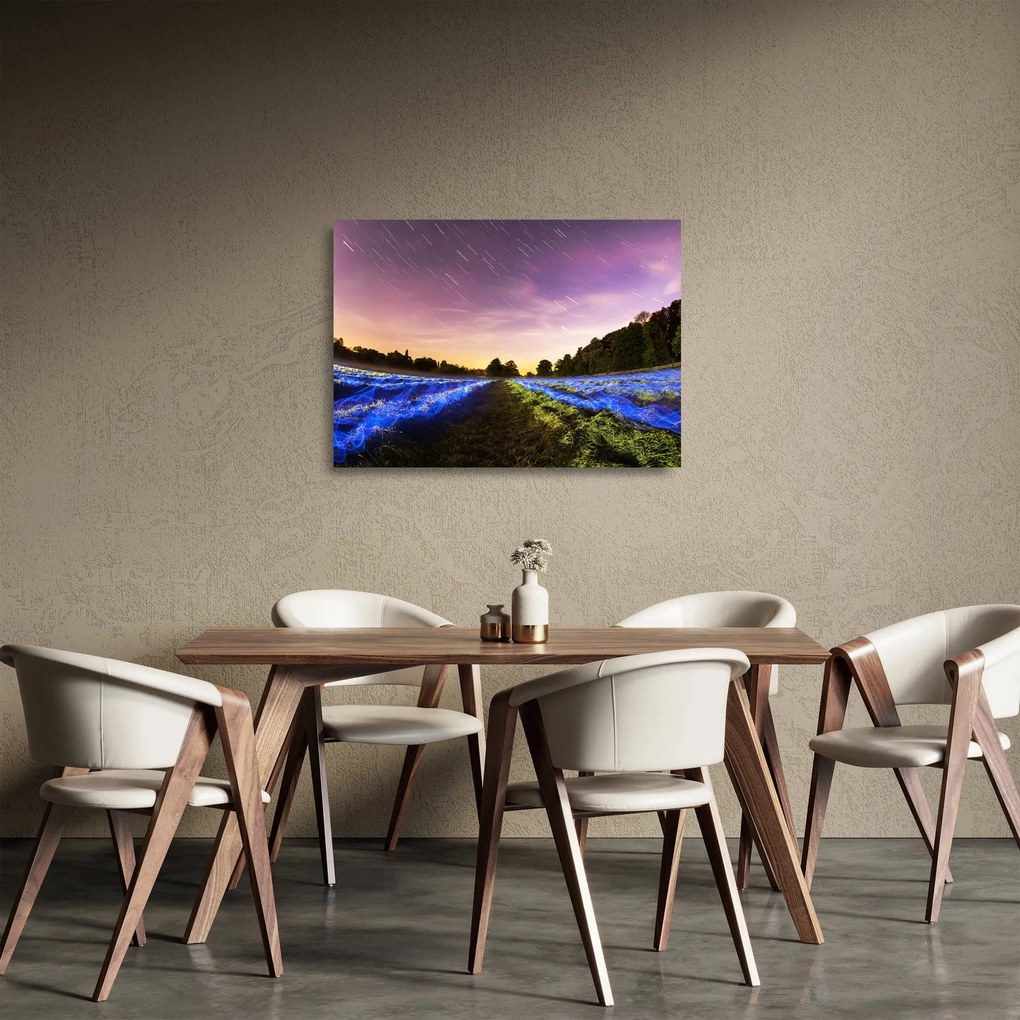 Sklenený obraz farebného poľa (70x50 cm)