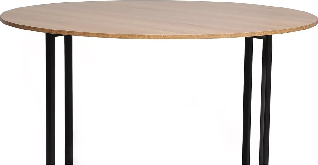 AKCIA Okrúhly jedálenský stôl s doskou v dekore dub ALTO 120x120 II. akosť