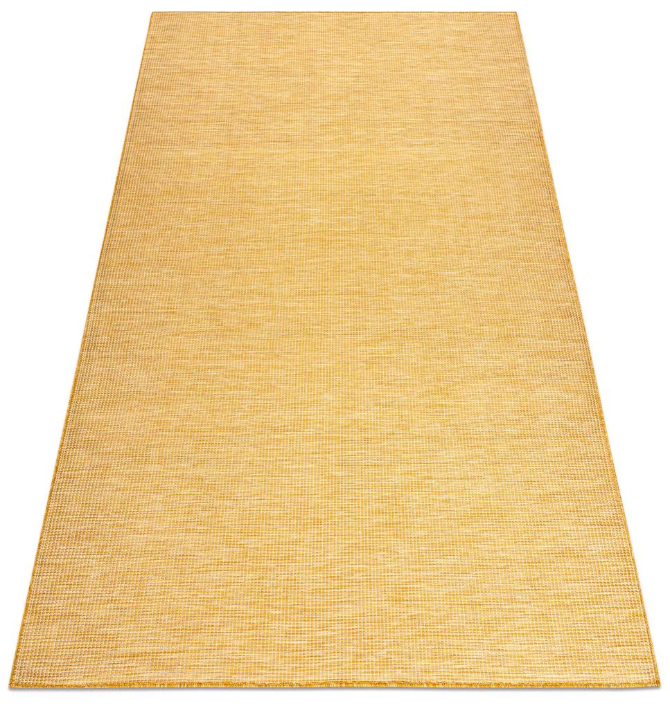Šnúrkový koberec SIZAL PATIO 2778 plocho tkaný, zlatý