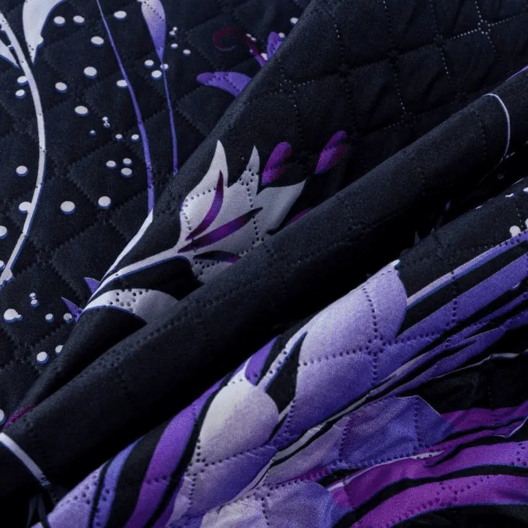 Prehoz na posteľ VIOLET BUTTERFLY, tmavomodrý Rozmer: 220 x 240 cm