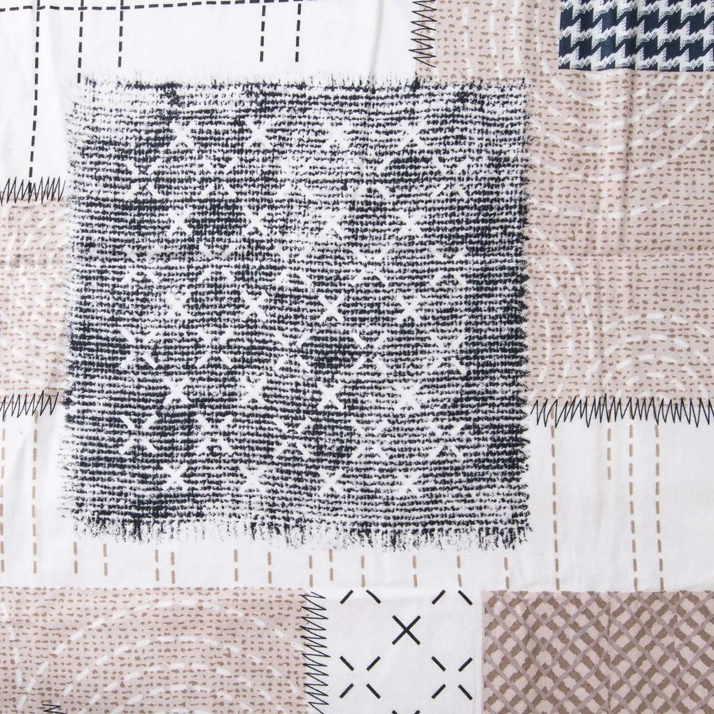 FLANELOVÉ OBLIEČKY FLANELOVE 160X200 CM, 2KS 70X80 CM VZOROVANÉ