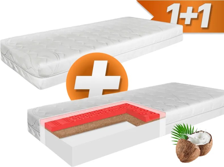 Matrac Coco Hard 90x200 EMI 1+1 zadarmo