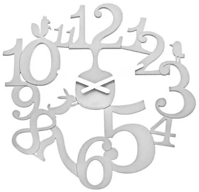 Nástenné hodiny PI:P Koziol, biela, 45cm