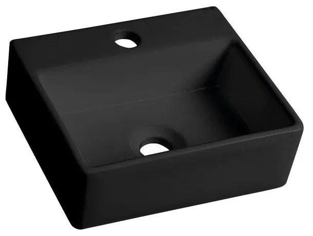 Čierne keramické umývadlo 33,5x29 cm Giulia – Sapho