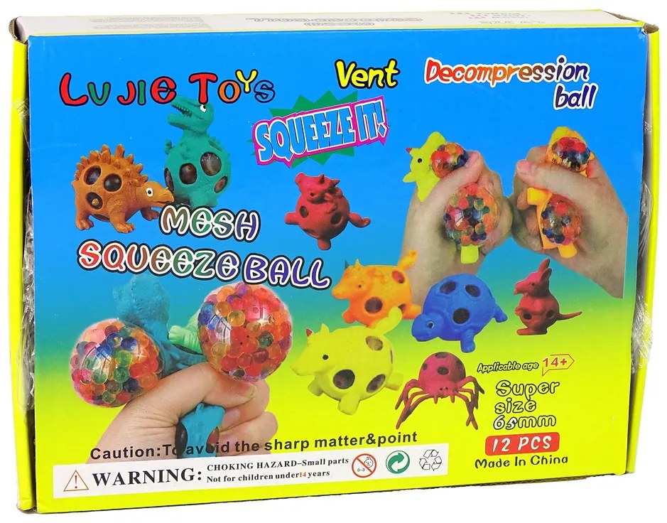 Lean Toys Antistresové loptičky v sieťke