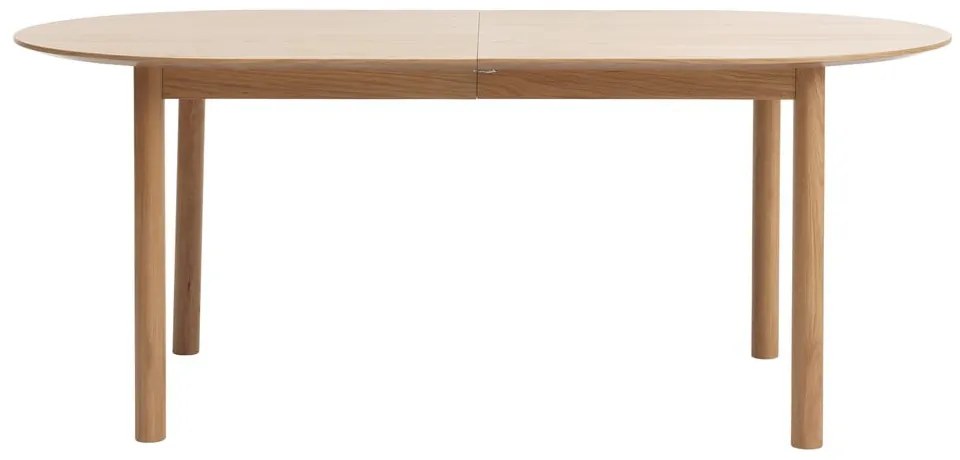 Rozkladací jedálenský stôl s doskou v dubovom dekore v prírodnej farbe 100x190 cm Gallina – Unique Furniture