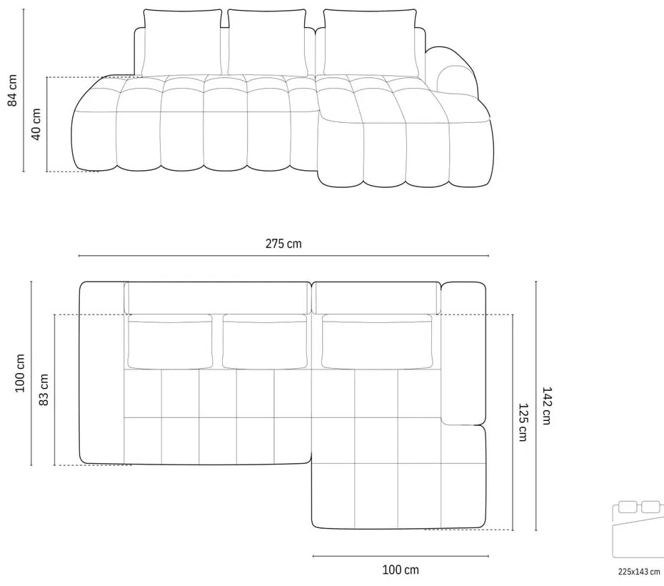 Svetlohnedá zamatová rozkladacia/s úložným priestorom rohová pohovka (pravý roh/s leňoškou) Linz – Cosmopolitan Design