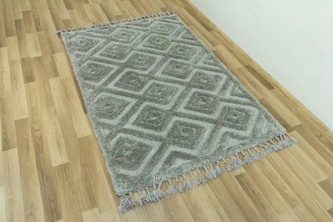 Koberec Berber 6846 l.3D sivý
