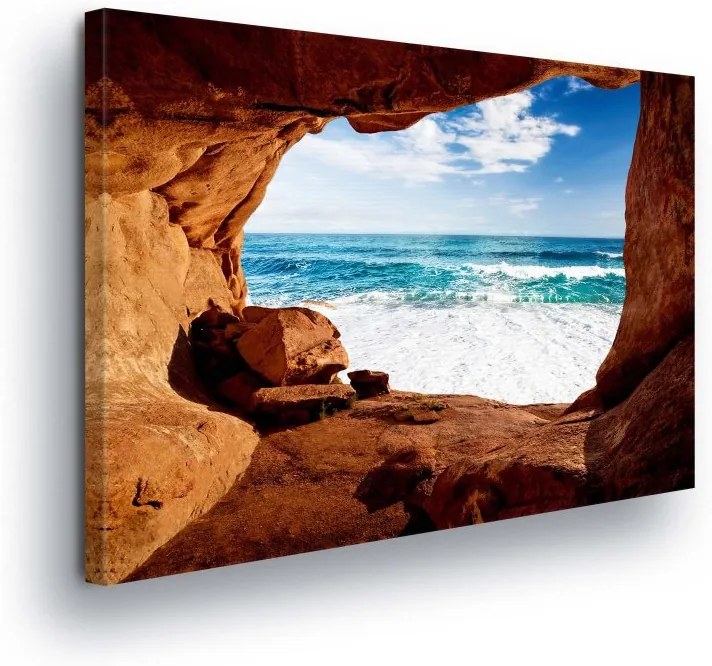 GLIX Obraz na plátne - Cave at Beach III 100x75 cm