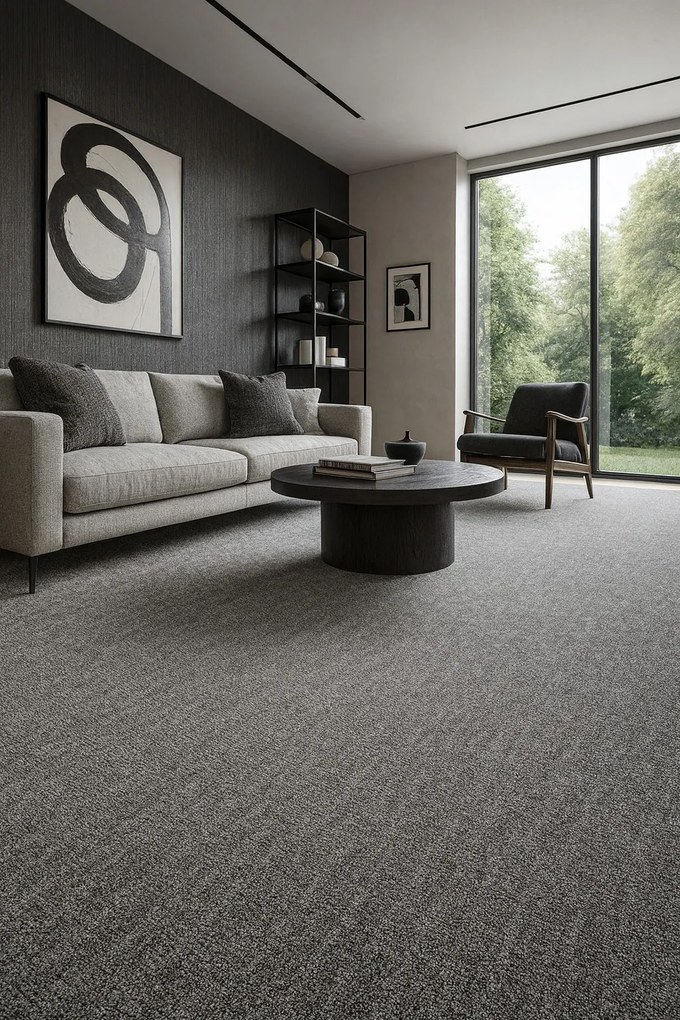 Vopi, Metrážny koberec Alassio šedobéžový - neúčtujeme odrezky z role, na mieru, šíře 1,33m,1m,2m,3m,4m,na mieru, neúčtujeme odrezky, šedá, filc, detská izba