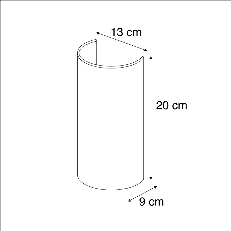 Inteligentná nástenná lampa biela vrátane Wifi A60 - Simple Drum Jute