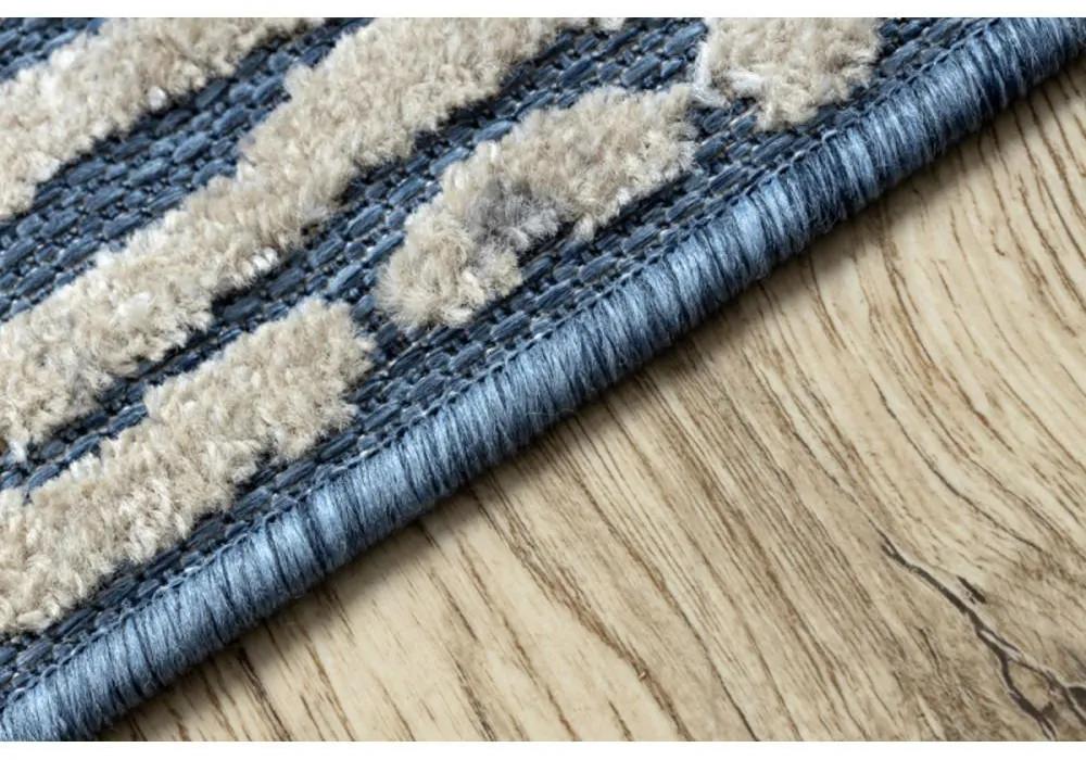 Kusový koberec Heksa modrý 80x250cm