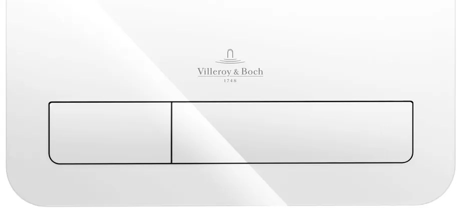 Villeroy & Boch ViConnect : M200 ovládacie tlačidlo k WC, Glass Glossy White, 922400RE