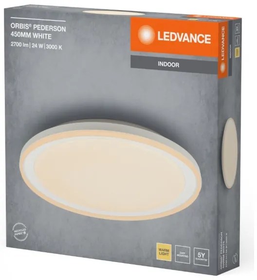 Ledvance - LED Stropné svietidlo ORBIS PEDERSON LED/24W/230V pr. 45 cm biela
