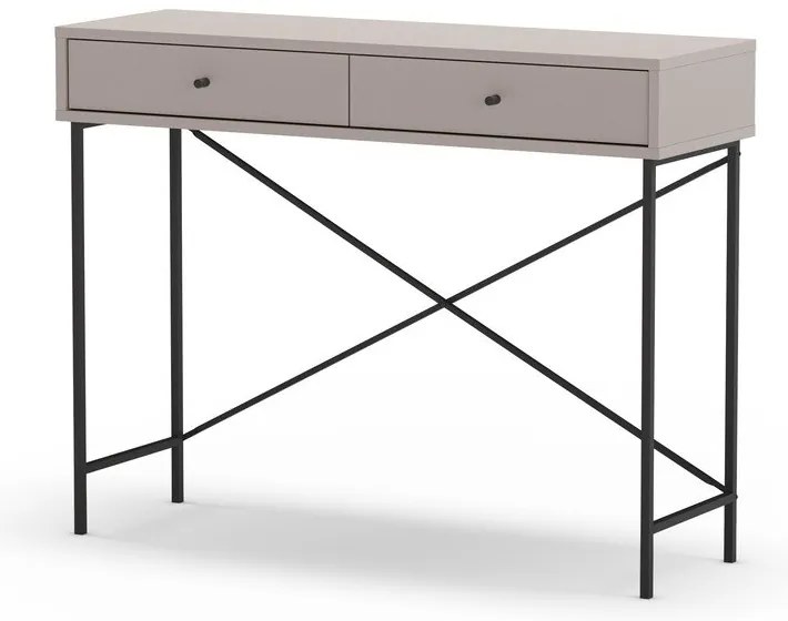 Sivobéžový konzolový stolík 35x110 cm Titan – Marckeric
