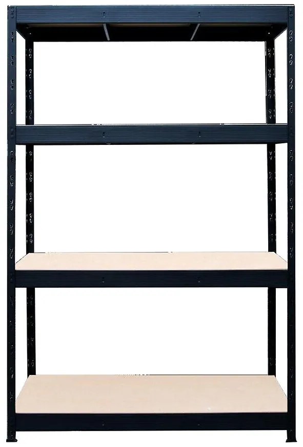 Regál kovový skladovací Nero III 180x160x60 cm - 4 políc/300 kg