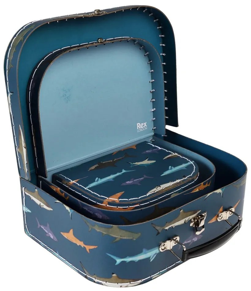 Detské kufríky v súprave 3 ks Sharks - Rex London