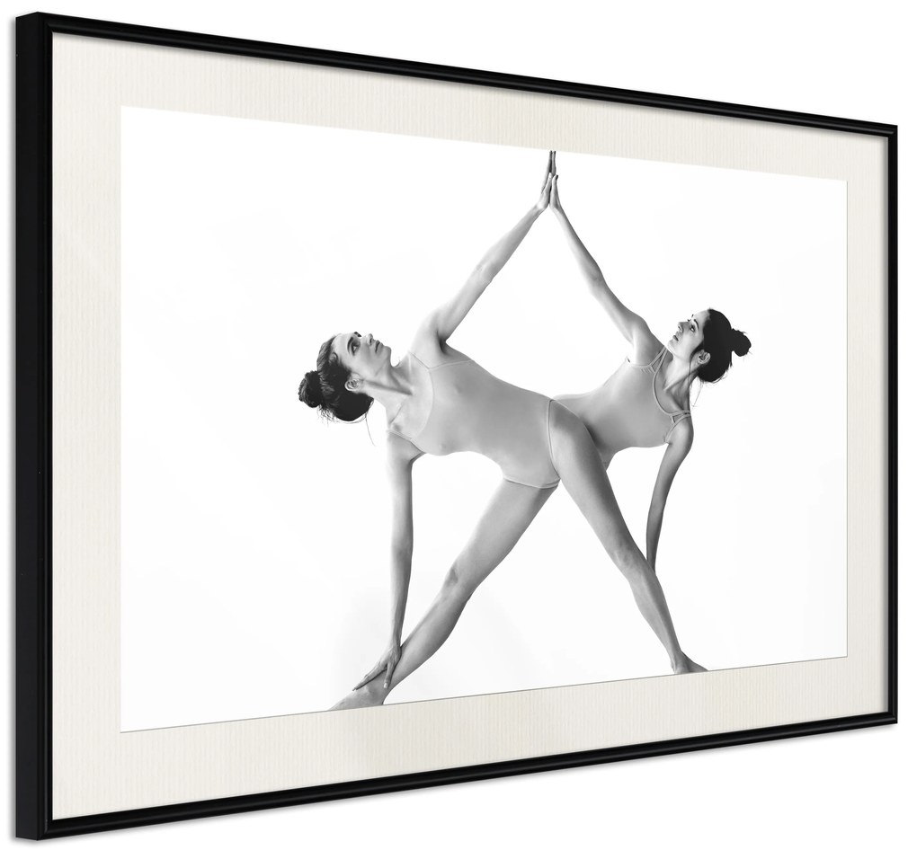 Artgeist Plagát - Yoga [Poster] Veľkosť: 30x20, Verzia: Zlatý rám