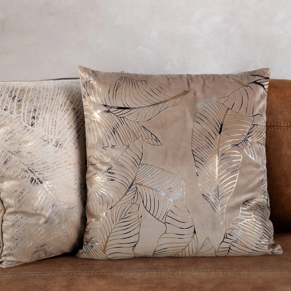 DEKORAČNÁ OBLIEČKA NA VANKÚŠ TULIA 45X45 CM HNEDÁ