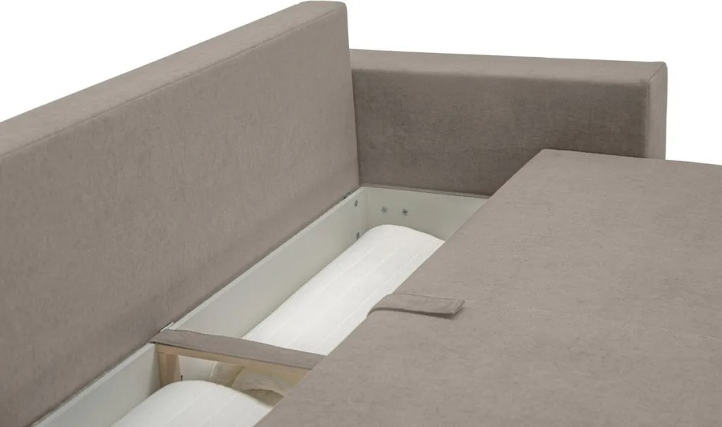 Pohovka rozkladacia na lôžko Genf, béžová látka