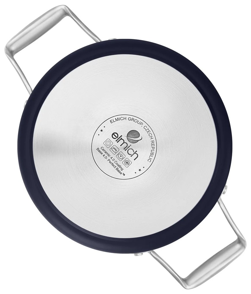Elmich Nepriľnavý keramický hrniec Vital Ø 18 cm (2.5L) - tmavo modrá