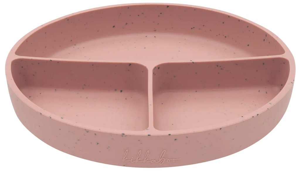 Tanier delený s prísavkou Platinum Silicone Blush