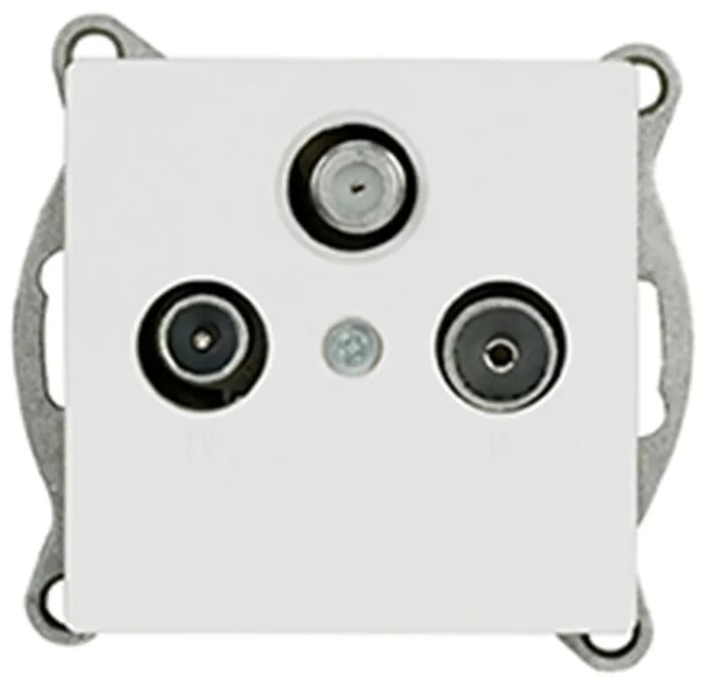 Zásuvka RTV-SAT MEDIUM white 17839