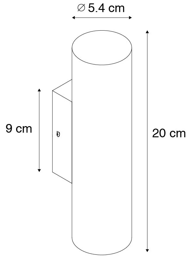 Moderná nástenná lampa bronzová 2-svetlo - Jeana