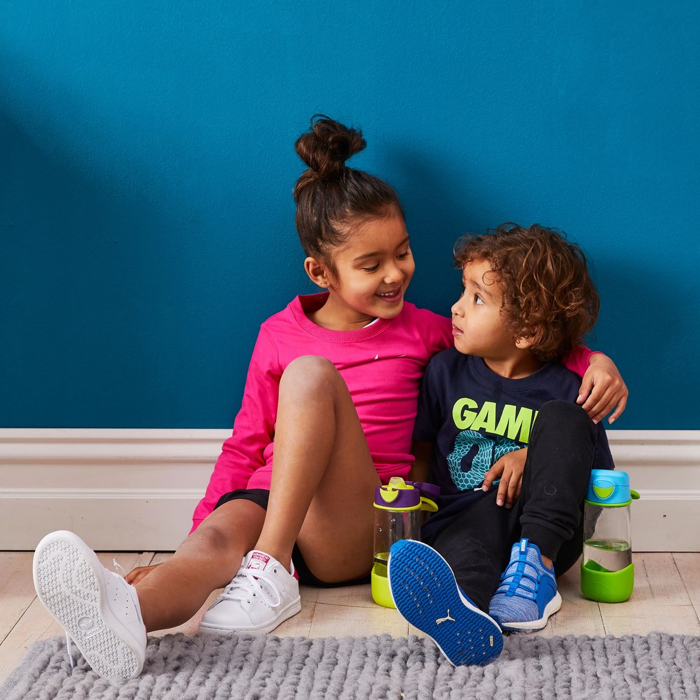 Sport fľaša na pitie 450 ml – modrá/zelená