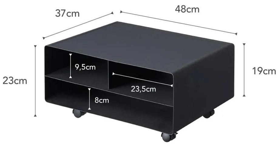 Odkladací stolík 37x48 cm Tower – YAMAZAKI