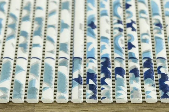 Kúpelňová penová rohož Softy-tex 828 modrá